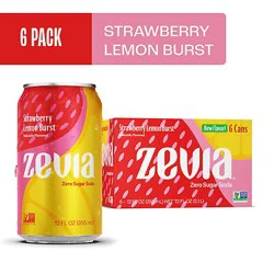 Zevia Strawberry Lemon 6-12fz - 6-12 Fz