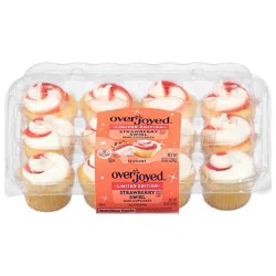 Overjoyed Strawberry Swirl Mini Cupcakes 10 Oz - 10 Oz