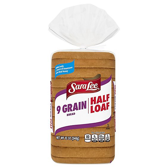 slide 1 of 1, Sara Lee 9 Half Loaf Grain Bread - 12 Oz, 12 oz
