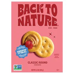 Back To Nature Crackers Round 6.5oz - 6.5 Oz