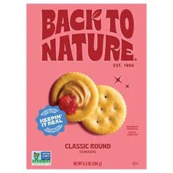 Back To Nature Crackers Round 6.5oz - 6.5 Oz