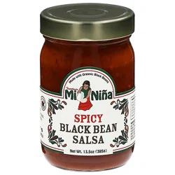 Minina Smoky Black Bean Salsa Gf - 13.5 Oz