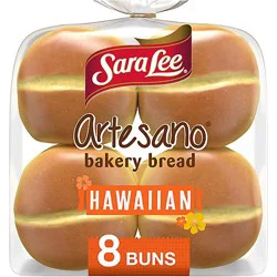 Sara Lee Artesano Hawaiian Bakery Buns, 8 Count - 19 Oz