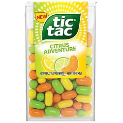 Tic Tac Citrus Mix Flavored Hard Candy Mints On-The-Go Refreshment - 1.7 Oz