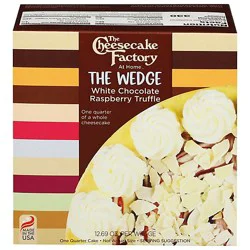 Cheesecake Factory Chocolate Raspberry Truffle Wedge Cheesecake - 13.25 Oz