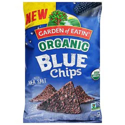 Goe Tortilla Chips Blue Sea Salt 14oz - 14 Oz