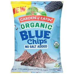 Goe Tortilla Chips Blue 14oz - 14 Oz