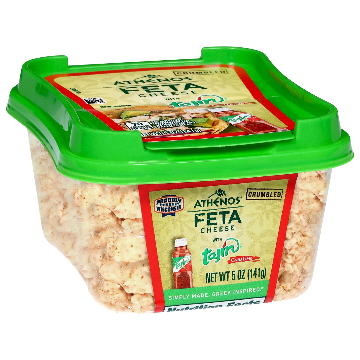 slide 8 of 11, Athenos Tajin Crumbled Feta Cheese - 5 Oz, 5 oz