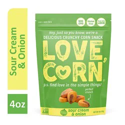 Love Corn Sour Cream & Onion 4oz - 4 Oz
