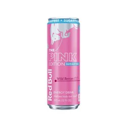 Red Bull Pink Edition Sugarfree Energy Drink Wild Berries 114mg Caffeine - 12 Fl. Oz.