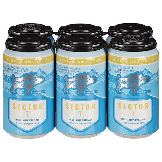 slide 1 of 1, Von Ebert Sector 7 Hazy Ipa 6-12 Fl Oz In Cans - 6-12 Fz, 6 ct; 12 fl oz