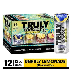 Truly Unruly Lemonade Vp 12oz In Cans - 12-12 Fz