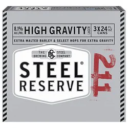 Steel Reserve High Gravity Beer Cans - 3-24 Fl. Oz. In Cans - 3-24 Fz