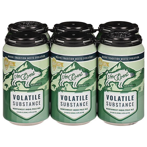 slide 1 of 1, Von Ebert Volatile Substance Nw Ipa 6-12 Fl Oz In Cans - 6-12 Fz, 6 ct; 12 fl oz