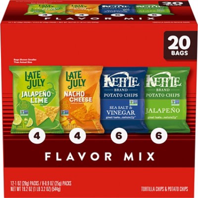 slide 1 of 1, Kettle & Late July Variety Pack 20ct - 20 Ct, 20 ct