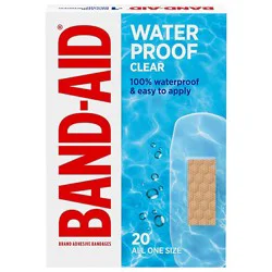 Band-Aid Waterproof Clear 20ct - 20 Ct