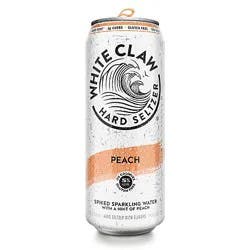 White Claw Peach 19.2oz In Cans - 19.2 Fz
