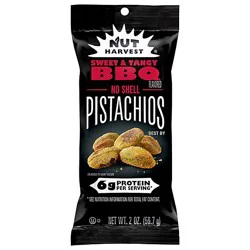 Nut Harvest Pistachios Sweet & Tangy Bbq 2oz - 2 Oz
