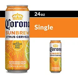 Corona Sunbrew Mexican Lager Import Beer, 24 Fl Oz Can, 4.0% Abv - 24 Fz