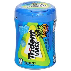 Trident Vibes Spk Blue Raspberry Gum - 40 Ct