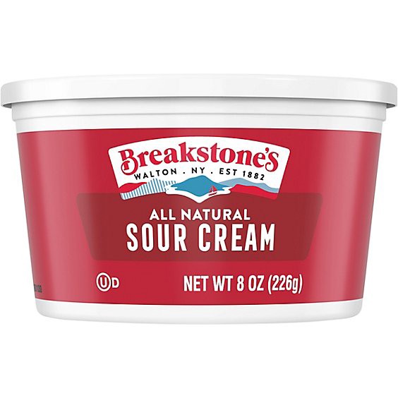 slide 1 of 1, Breakstones All Natural Sour Cream 8 Oz - 8 Oz, 8 oz