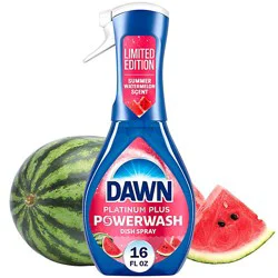 Dawn Platinum Plus Powerwash Dish Spray, Limited Edition, Summer Watermelon- 16 Oz - 16 Fz