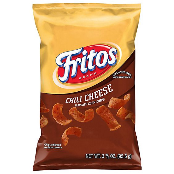 slide 1 of 1, Fritos Corn Chips Chili Cheese Flavored - 3.375oz, 3.375 oz
