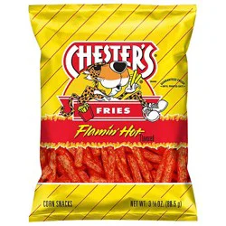 Chesters Fries Corn Snacks Flamin Hot 3.125 Oz - 3.125 Oz