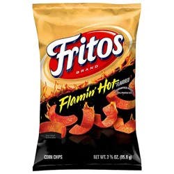 Fritos Corn Chips Flamin Hot Flavored 3 3/8 Oz - 3.375oz