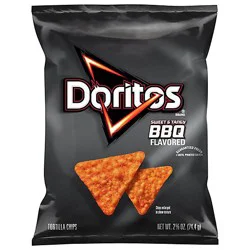 Doritos Tortilla Chips Sweet & Tangy Bbq Flavored 2 5/8 Oz - 2.625oz