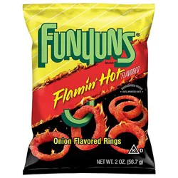 Funyuns Onion Flavored Rings Flamin Hot Flavored 2 Oz - 2 Oz