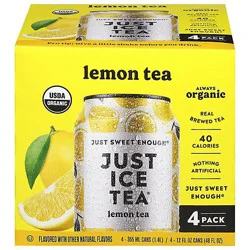 Just Ice Tea Black Lemon 4-12fz - 4-12 Fz