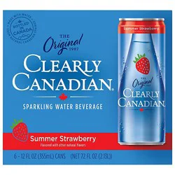 Clearly Canadian Summer Strawberry 6-12fz - 6-12 Fz