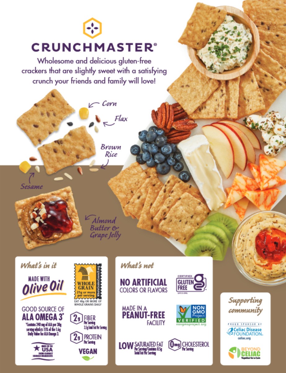 slide 6 of 7, Crunchmaster Mulitgrain Sea Salt 3.54oz - 3.54 Oz, 3.54 oz