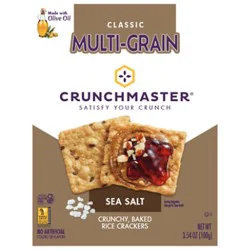 Crunchmaster Mulitgrain Sea Salt 3.54oz - 3.54 Oz