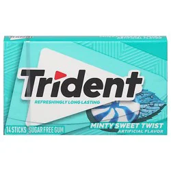 Trident Mint Sweet Twist Sugar Free Gum - 14 Ct