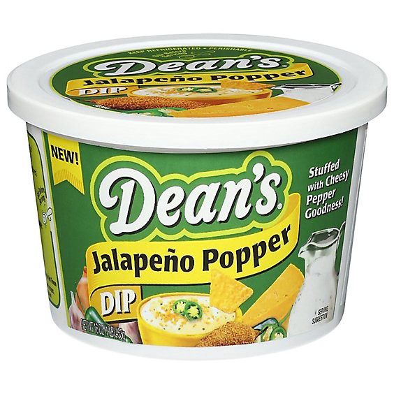 slide 1 of 1, Dean's Jalapeno Popper Dip 16 Oz - 16 Oz, 16 oz