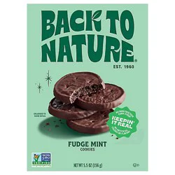 Back To Nature Cookies Fudge Mint 5.5oz - 5.5 Oz