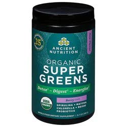 Organic Supergreens Powder Berry - 6.7 Oz