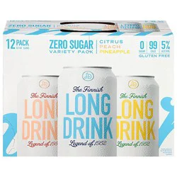 Long Drink Cktl Zero Variety Pk - 12-12 Fz