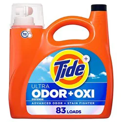 Tide He Liquid Laundry Detergent With Oxi & Odor Defense, Original Scent - 117 Fl. Oz.