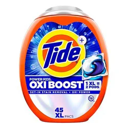 Tide Power Pods Xl Pacs With Oxi Boost Original Scent 45 Ct. - 45 Ct