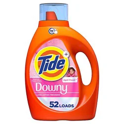 Tide He Liquid Laundry Detergent With Downy, April Fresh - 73 Fl. Oz.
