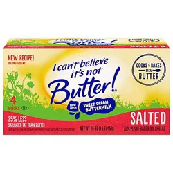 I Cant Believe Its Not Butter With Sweet Cream Buttermilk Salted - 16 Oz