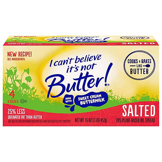 slide 1 of 1, I Cant Believe Its Not Butter! Extra Creamy Sticks - 16 Oz, 16 oz
