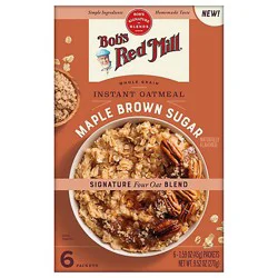 Bobs Red Mill Oatmeal Instant Maple Brown Sugar - 9.52 Oz