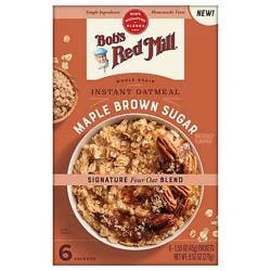 Bobs Red Mill Oatmeal Instant Maple Brown Sugar - 9.52 Oz