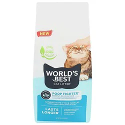 Worlds Best Cat Litter Poop Fighter Maximum Odor Defense - 8 Lb