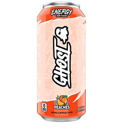 Ghost Peaches Energy Drink - 16 Fz