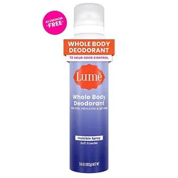 Lume Whole Body Women's Deodorant Spray Aluminum Free Soft Powder - 3.6oz